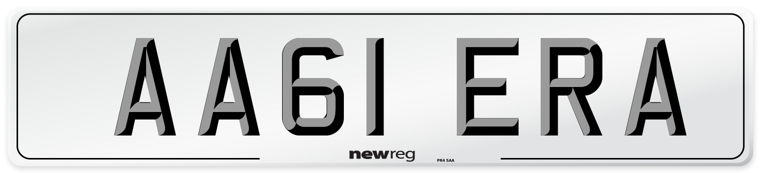 AA61 ERA Number Plate from New Reg
